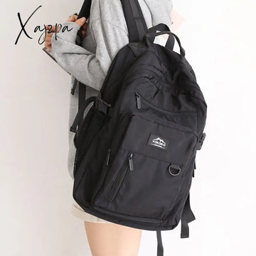 Xajzpa - Large-Capacity School Laptop Bag Trendy Cool Backpack Men Women Waterproof Nylon Men’s